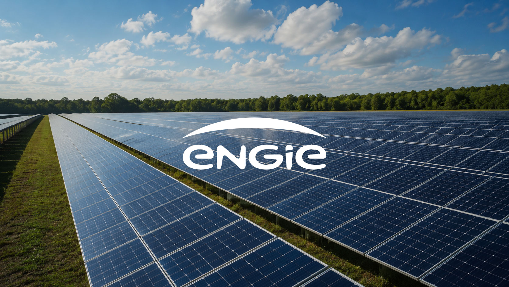 ENGIE solar energy site under a blue sky
